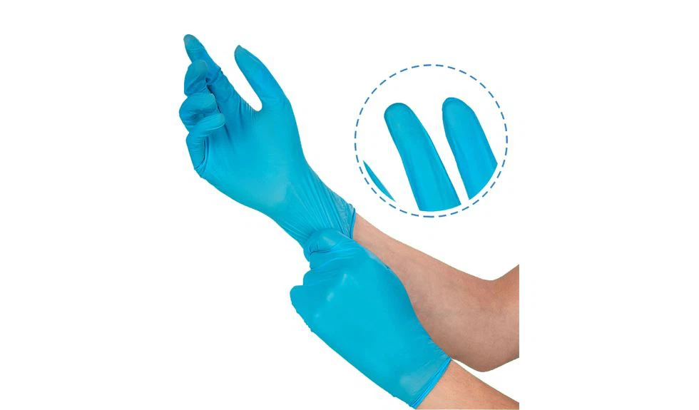 Disposable Blue Synthetic Gloves Disposable Blue Synthetic Gloves